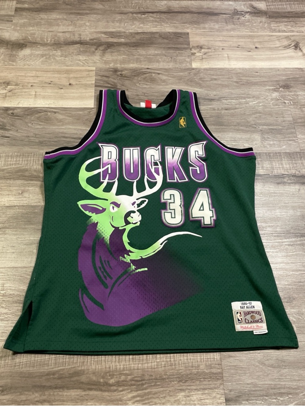 Mitchell & Ness Green Ray Allen Hardwood Classics Jersey Patch